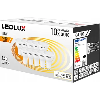 Žárovka Sada 10x LED žárovka GU10 1,5W = 20W 130lm CCD