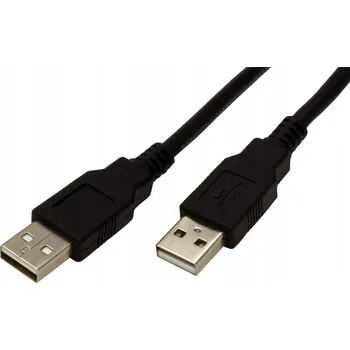 Datový kabel ROLINE USB 2.0 kabel propojovací A(M) - A(M), 3m, černý