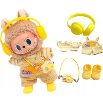 Doplněk pro panenku Oblečení pro Labubu - Sada oblečení pro panenky, obleček a doplňky, 5 kusů