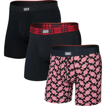 Boxerky Boxerky SAXX VIBE XTRA SOFT COMFORT BOXER BRF FLY 3PK Man velikost XL