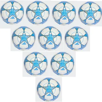 Fotbalový míč 10x Fotbalový míč adidas UCL Training bílá/modrá (3)