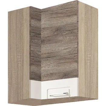 ECONO wh | horní skříňka ECO-45G rohová | 40x70 cm | san remo/bílá lesk | VÝBĚR KORPUSU
