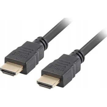 Video kabel LANBERG High Speed HDMI 1.4 + Ethernet kabel, 4K@30Hz, CCS, M/M, délka 1,8m, černý, zlacené konektory CA-HDMI-11CC-0018-BK
