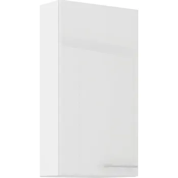 Kuchyňská skříňka LARA wh | horní skříňka 40G-72 1F s policemi | 40 cm | UNI dvířka | bílá lesk