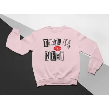 Kojenecký body KIDSBEE Stylová dětská dívčí mikina Thank You Next - růžová, vel. 98 Velikost: 98 (2-3r)