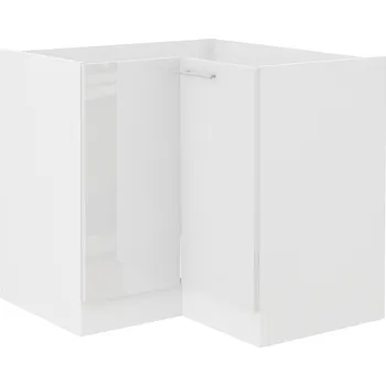 Kuchyňská skříňka LARA wh | dolní skříňka 90x90 ND 2F rohová | 90x90 cm | bílá lesk