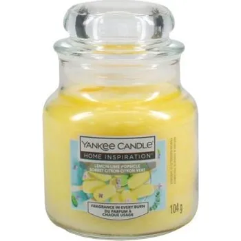Svíčka Vonná svíčka Home Inspiration malá Lemon Lime Popsicle Yankee Candle - 104 g