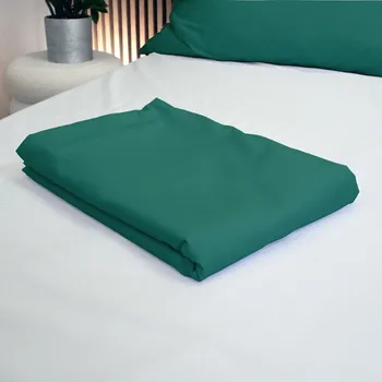 Prostěradlo na postel 250x250 bavlněný satén zelená