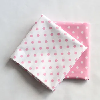 Šátek KNITVA Bavlněné šátky 65 x 65 cm růžový puntík - sada 2 kusů