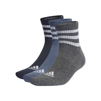Pánské ponožky adidas 3-Stripes Cushioned Sportswear Low-Cut Socks 3 Pairs XS