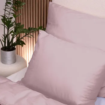 Povlečení švýcarský bavlněný satén 140x200 růžové