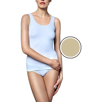 Gatta Dámské Béžové Tílko z Mikrovlákna, Béžová S i41_77171_2:béžová_3:S_