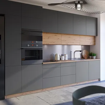 Kuchyňská linka Kuchyně LANGEN šp | sestava C push open | 340 cm | SOKL v CENĚ | artisan/šedá