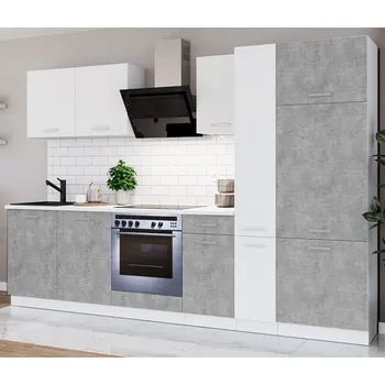 Kuchyňská linka Kuchyňská linka TONI | 290 cm | S PRACOVNÍ DESKOU | bellato šedá