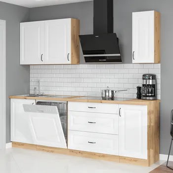 Kuchyňská linka Kuchyňská linka STILO ab | 230cm | PREMIUM BOX | artisan/bílá