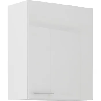 Kuchyňská skříňka LARA wh | horní skříňka 50G-72 1F s policemi | 50 cm | UNI dvířka | bílá lesk