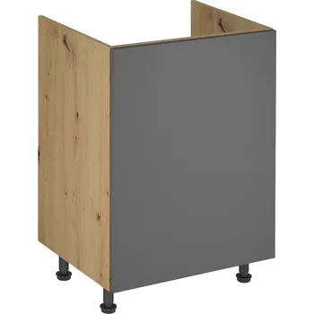 Kuchyňská skříňka LANGEN šp | dolní skříňka D60Z dřezová | 60 cm | UNI provedení | SOKL v CENĚ | artisan/šedá