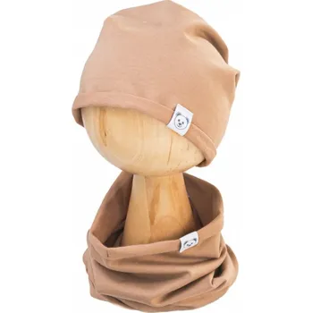 Kojenecké oblečení Baby Nellys Čepice s nákrčníkem bavlna, Little Bear, Baby Nellys, béžová Velikost: 92/98 (18-36m)