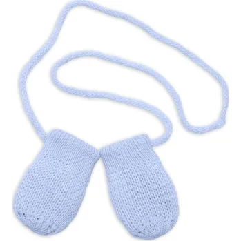 Kojenecký body Baby Nellys Zimní pletené kojenecké rukavičky - sv. modré Velikost koj oblečení: 56-68 (0-6 m)