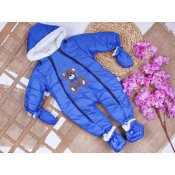 Kojenecký overall Zimní kombinéza Bear modrá