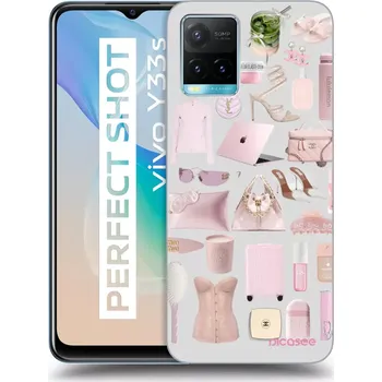 Pouzdro na mobilní telefon Picasee silikonový černý obal pro Vivo Y33s - Glam Babe