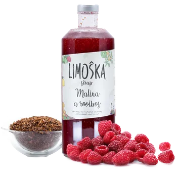 LIMOŠKA Sirup Malina a Rooibos 0,5l