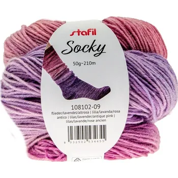 Příze Příze Stafil Socky růžovofialová