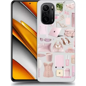 Pouzdro na mobilní telefon Picasee silikonový průhledný obal pro Xiaomi Poco F3 - Glam Babe