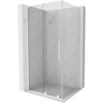 Mexen Velar L sprchový kout posuvný 90 x 120 cm, průhledný, bílý - 871-090-120-03-20 Sprchové kouty