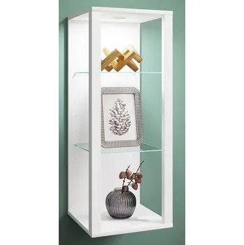 Knihovna Vcm Nástěnná vitrína Glasol MW, bílá