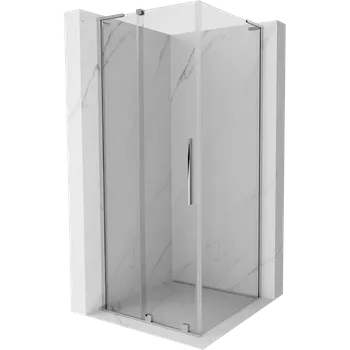 Mexen Velar L sprchový kout posuvný 90 x 90 cm, transparentní, chrom - 871-090-090-03-01 Sprchové kouty