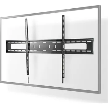 Televizní držák NEDIS nástěnný TV držák/ 60 - 100"/ nosnost 75 kg/ vzdálenost od stěny 30,5 mm/ fixní/ ocel/ černý