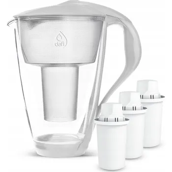 Filtrace vody Skleněná Filtrační Konvice Dafi CRYSTAL LED 2 l Bílá + 3 Filtry classic