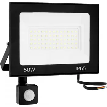 HALOGEN LED S POHYBEM ČIDLEM 50W STAVEBNÍ REFLEKTOR SILNÝ S KABELEM