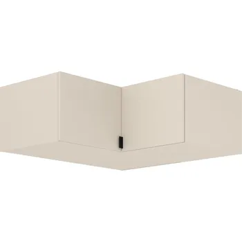 Šatní skříň FOX k | rohový nástavec s dvířky | kašmír | do systému FOX