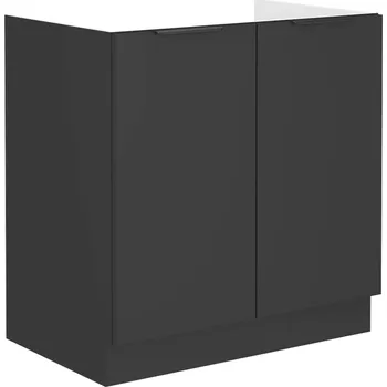 Kuchyňská skříňka SIENA | dolní skříňka 80 ZL 2F dřezová | 80 cm | černá
