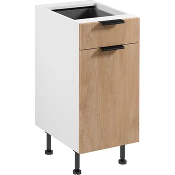 SORENTO bp | dolní skříňka D40S1 s dvířky a zásuvkou | 40 cm | UNI provedení | bílá/puccini