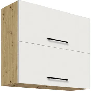 INFINITY b | horní skříňka 48G výklopná | 80 cm | artisan/bílá lesk | VÝBĚR KOVÁNÍ