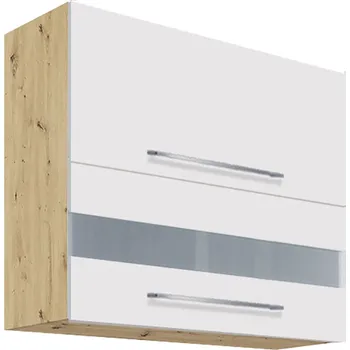 CREATIVA wh | horní skříňka výklopná CRE-41G | 80 cm | VÝBĚR KORPUSU a KOVÁNÍ | bílá lesk