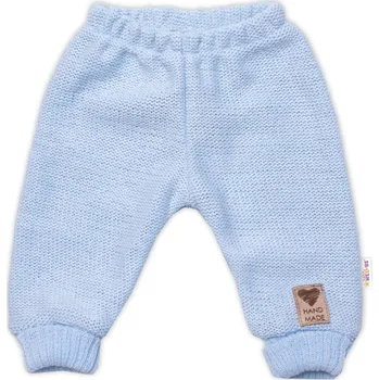 Kojenecký body Baby Nellys Pletené kojenecké kalhoty Hand Made Baby Nellys, modré Velikost: 56/62 (0-3m)