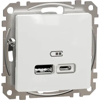 Elektrická zásuvka Zásuvka USB A+C Sedna bílá rychlonabíječka Schneider SDD111404