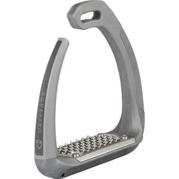 EQUESTRO Třmeny Supernova Junior Equestro, 10 cm, pár, total grey
