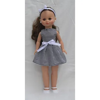 Panenka Panenka Sintra v černo-bílých šatech od firmy Folk Artesanía (40 cm )