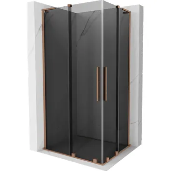 Mexen Velar L Duo sprchová kabina posuvná 100 x 90 cm, grafitová, kartáčovaná měď - 871-100-090-02-43-65 Sprchové kouty