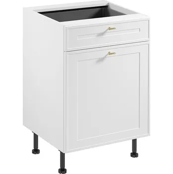 SORENTO bb | dolní skříňka D60S1 se zásuvkou a příborníkem | 60 cm | UNI provedení | bílá