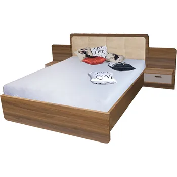 Postel EFFECT c | dvoulůžko EF3L + rošt + 2x noční stolek | 160x200 cm | columbia/congo