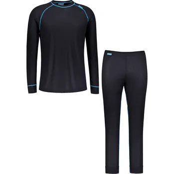 Pánský termo set ALTISPORT GAIN ČERNÁ/MODRÁ XXL