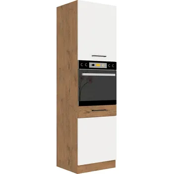VIGO b | vysoká skříňka 60DP-210 2F na vestavnou troubu | 60 cm | UNI dvířka | lancelot/bílá lesk