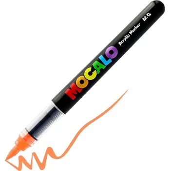 Akrylová fixa M&G Mocalo štětcová, Orange 303