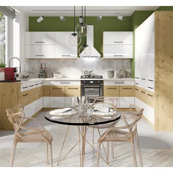 Kuchyňská linka Kuchyňská linka INFINITY b | 220x290 + 140 cm | artisan/bílá lesk | VÝBĚR KOVÁNÍ